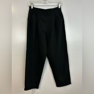 Vintage Georgio Armani Black High Waisted Pants Size UK 42 US Small FLAW